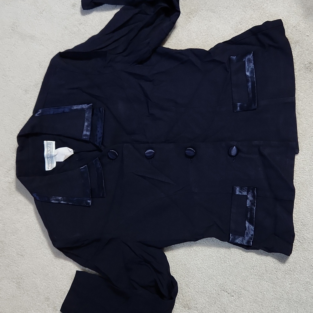 Vintage Jessica Howard Navy Suit - Jacket and Pants - 10